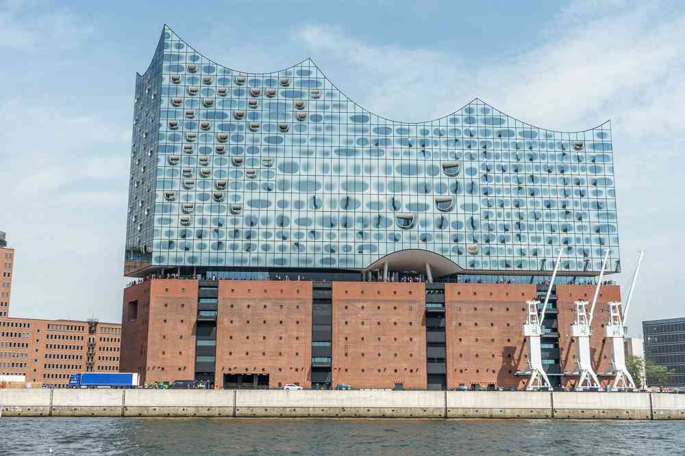 Make sure to stop by the architecturally maervelous Elbphilharmonie during your day in Hamburg.