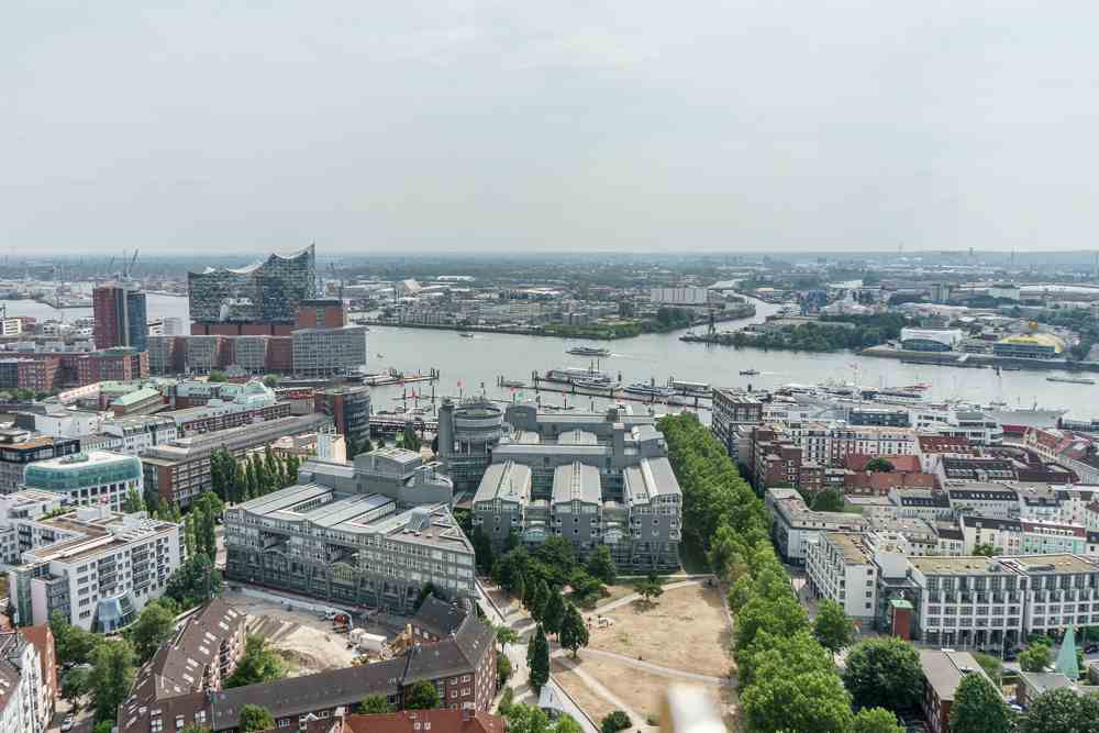 Don't miss out on this beautiful view from St. Michael's church in Hamburg!