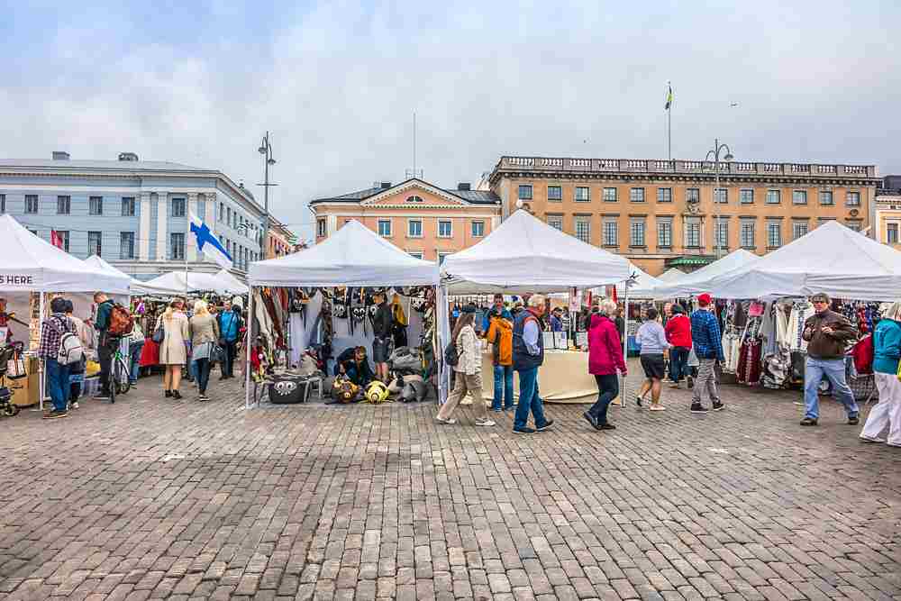 The Market Square is one of the top sights to visit when spending two days in Helsinki. C: Kiev.Victor/shutterstock.com