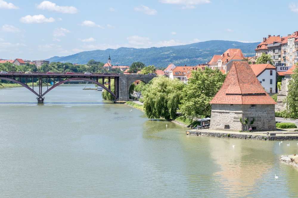 What to see in Maribor: The peculiar Water Tower in the quaint Lent district is one of the must-see attractions in Maribor.