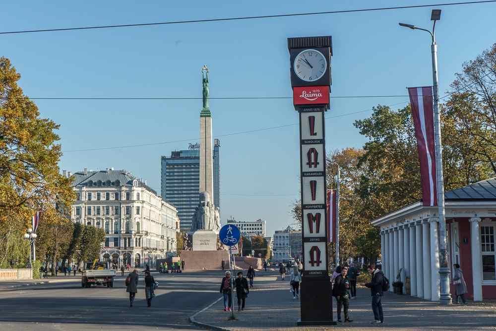 What to see in Riga: The beloved Laima Clock is one of the major sights of this free self-guided Riga walking tour.