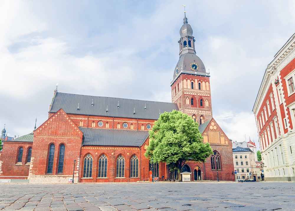 Riga Churches: The colossal Riga Cathedral is the largest church in the Baltics and is one of the highlights of this free self-guided Riga walking tour.