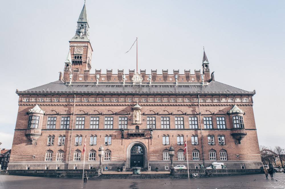 Two days in Copenhagen: The red-brick exterior of Copenhagen City Hall