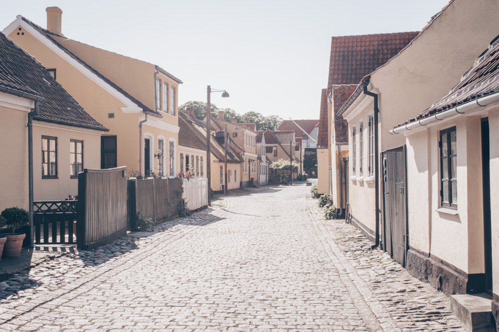 Day Trips from Copenhagen: Beautiful cottages on a cobbled street in Dragør