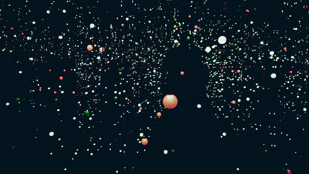 Louisiana Museum of Modern Art: Art installation in the dark with hundreds of lights