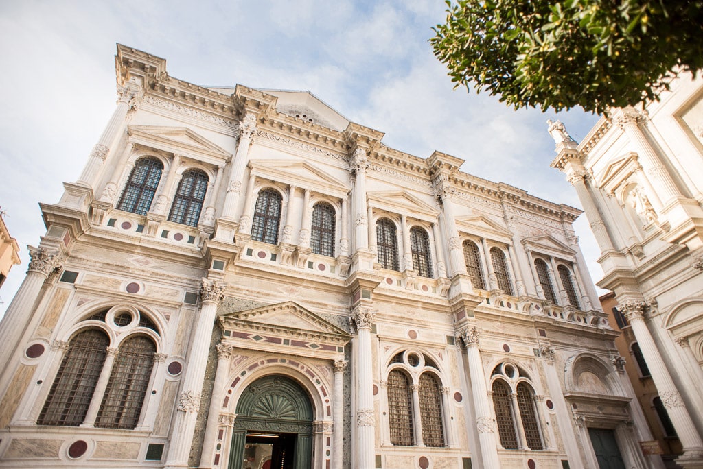 The remarkable Renaissance building of the Scuola Grande di San Rocco.