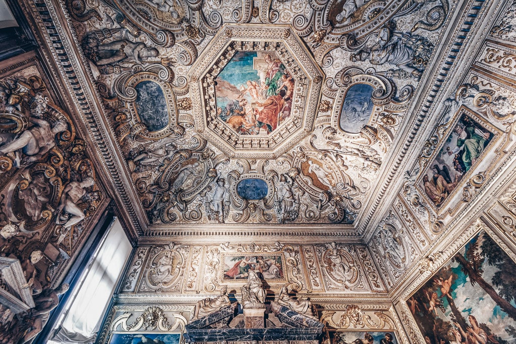 The elaborate interior of the Council Antechamber of the Doge's Palace in Venice. PC: Viacheslav Lopatin/Shutterstock.com