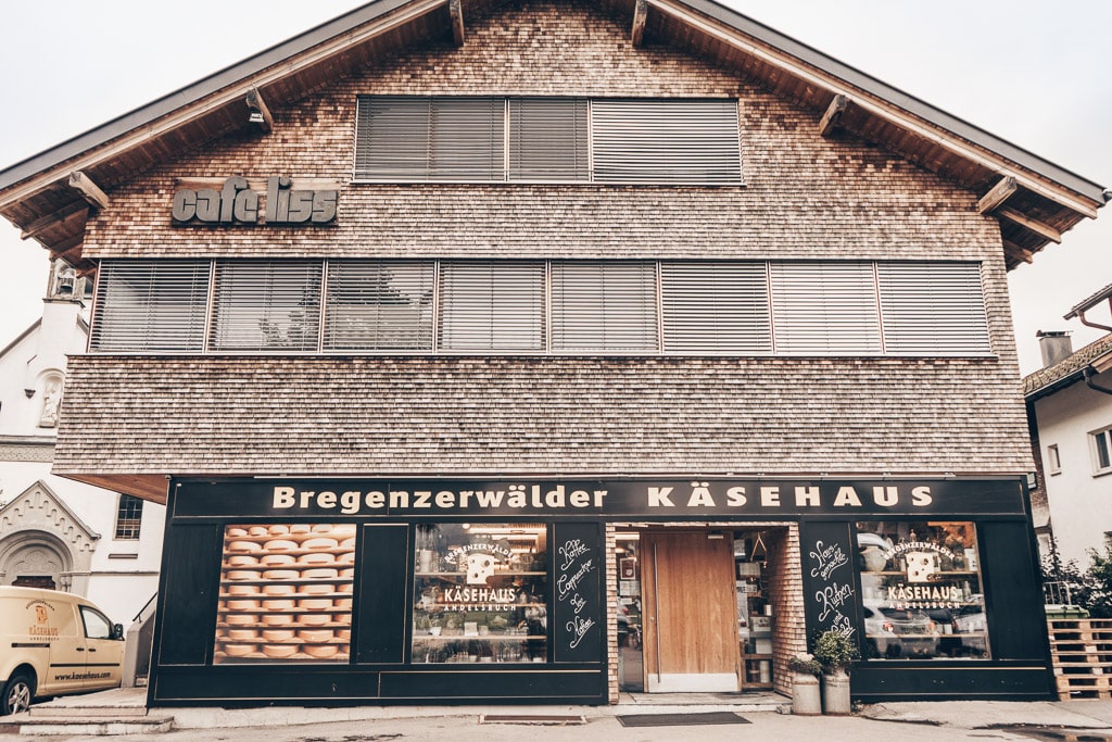 Andelsbuch cheese center (Bregenzerwälder Käsehaus) in Vorarlberg, Austria