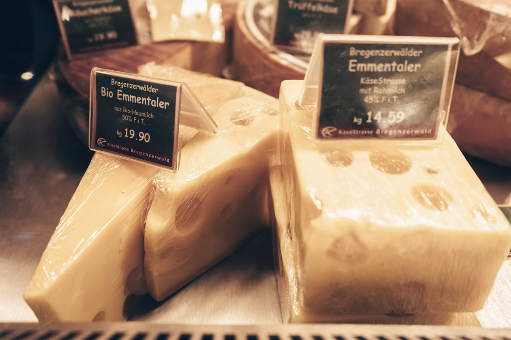 Emmental Cheese in Vorarlberg, Austria