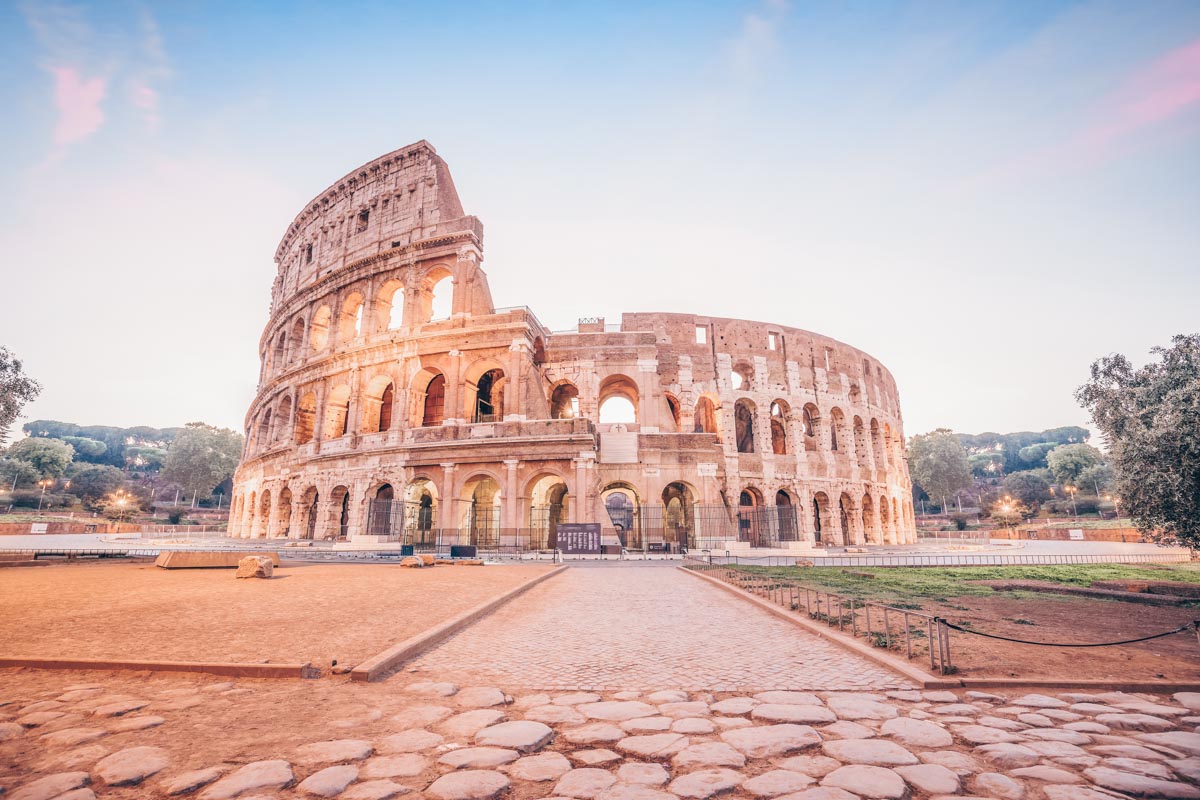 3 days in Rome, Italy: View of Colosseum at twilight,