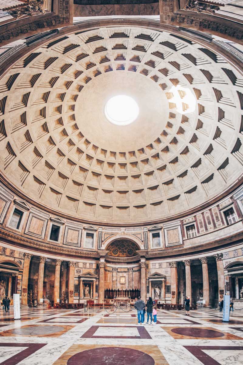 Things to do in Rome, Italy: The cavernous interior of the Pantheon. PC: TTstudio/Shutterstock.com