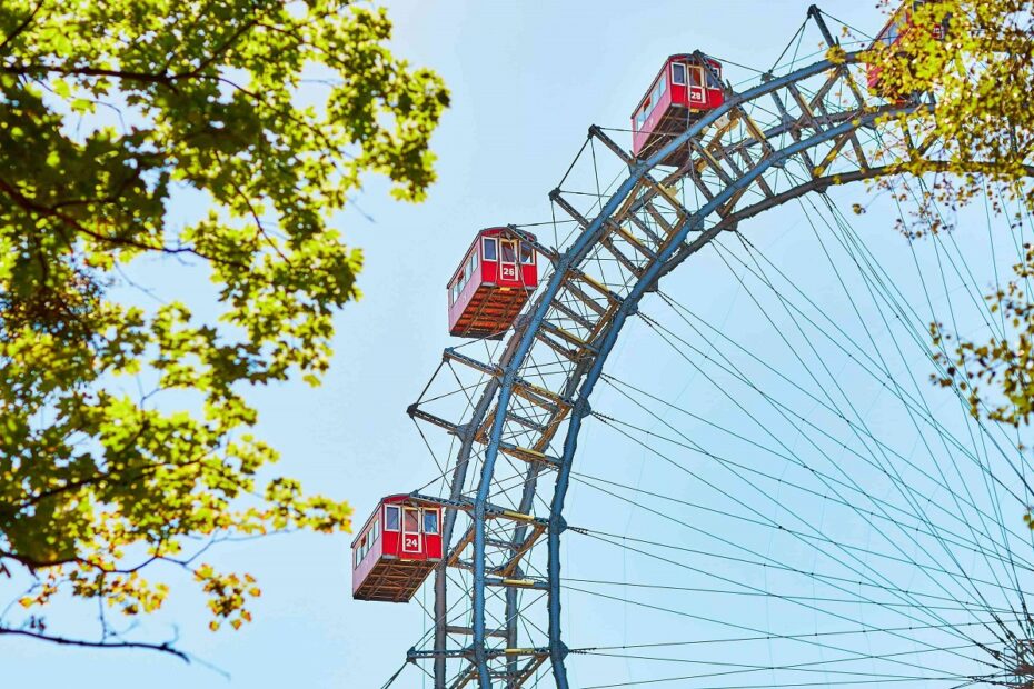 Vienna Attractions: A view of the giant ferris wheel in the Prater