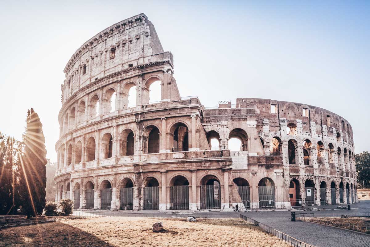 Things to do Rome: The iconic Colosseum at sunrise