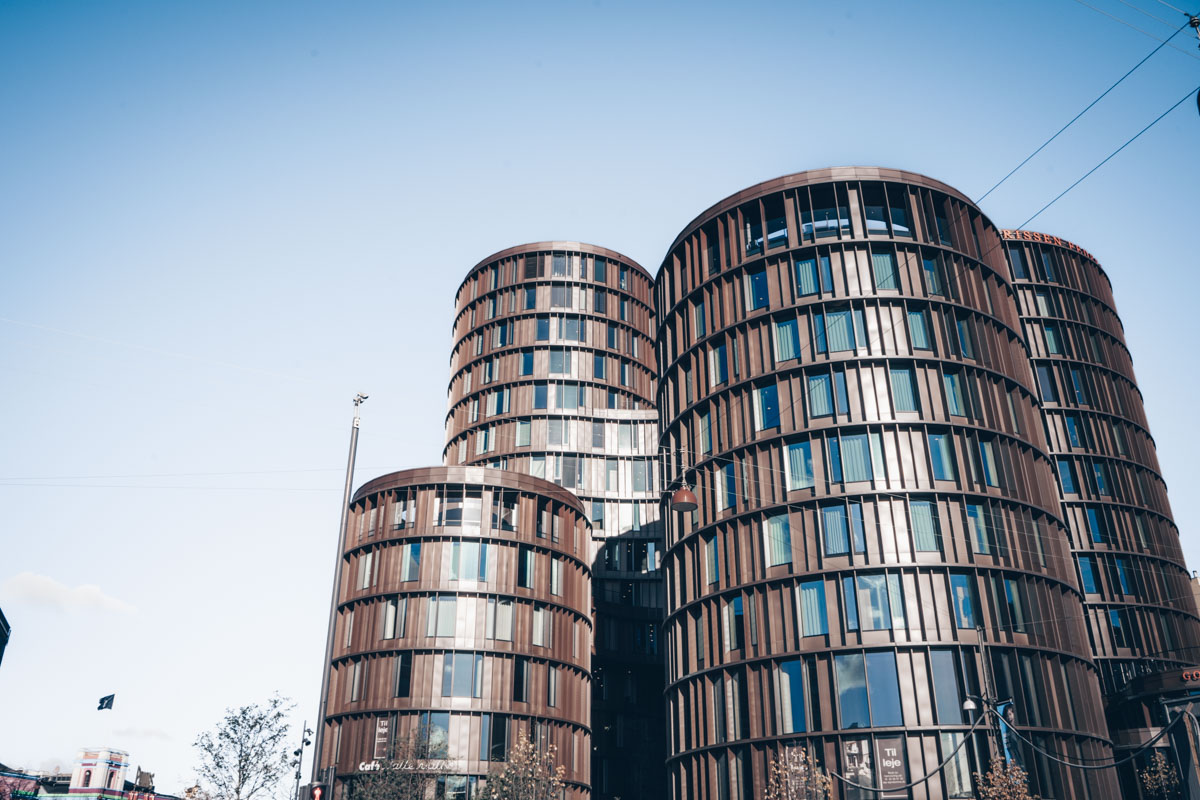 The Axel Towers are only one of the many great sights you can see on this self-guided Copenhagen walking tour.