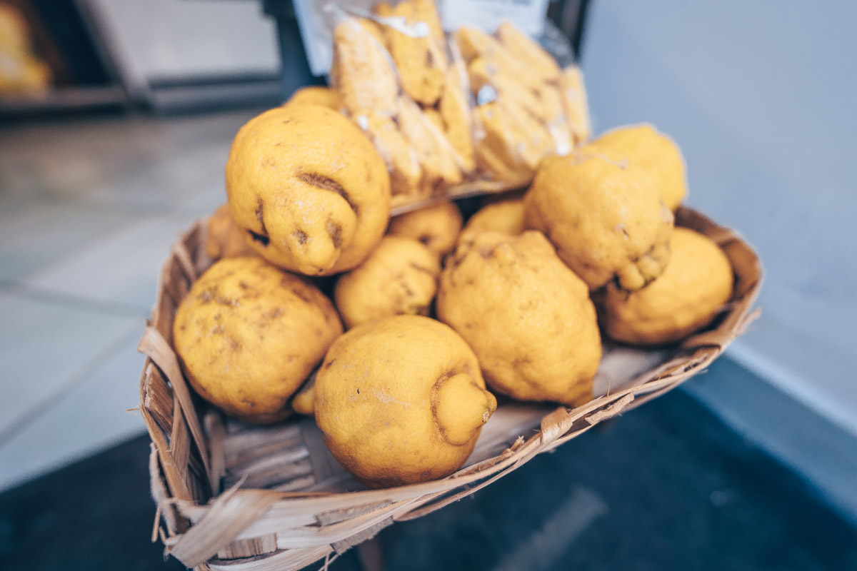 Visit Procida: Close up of the famous intensely-flavored lemons of Procida