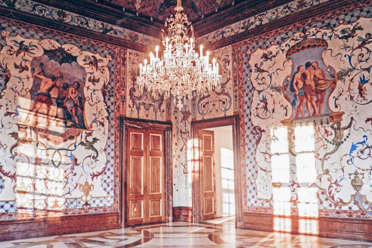 Fanciful floral murals of the Hall of Grotesques in Lower Belvedere Palace Vienna. PC: (Mario Krpan - Dreamstime.com