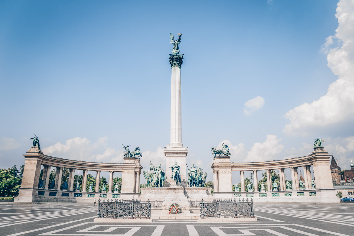 Budapest must-see: The sprawling Heroes' Square and the imposing Millennium Monument