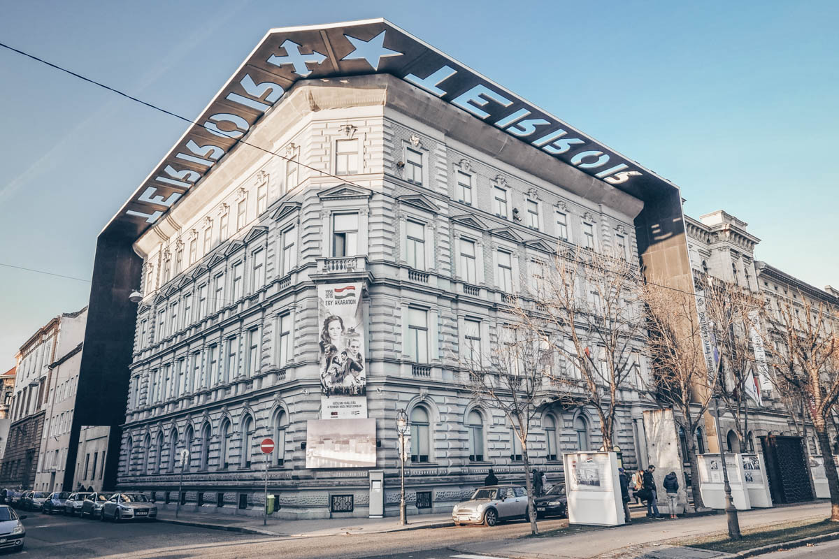 The ominous House of Terror building on Andrassy Avenue in Budapest. PC: Adam Szuly/Shutterstock.com