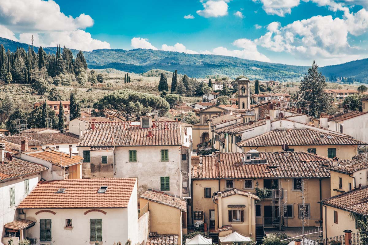 Cityscape of Greve in Chianti Tuscany Italy